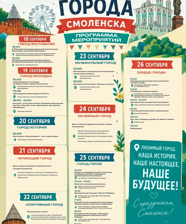 Василий Анохин: В этом году Смоленск отметит две знаменательные даты – 83-ю годовщину освобождения от немецко-фашистских захватчиков и своё 1163-летие